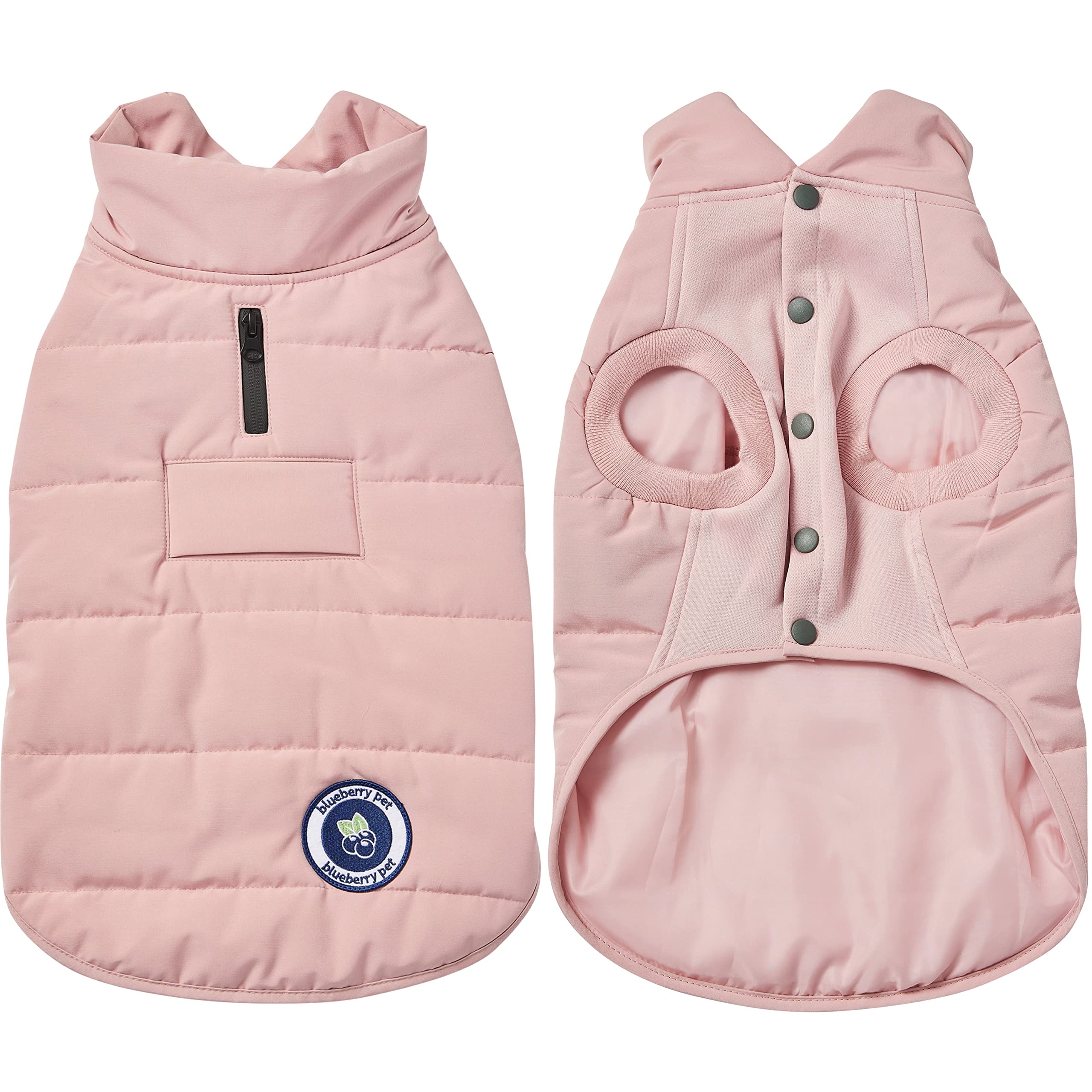 Doudoune pour chien contre le froid vêtement rose matelassé