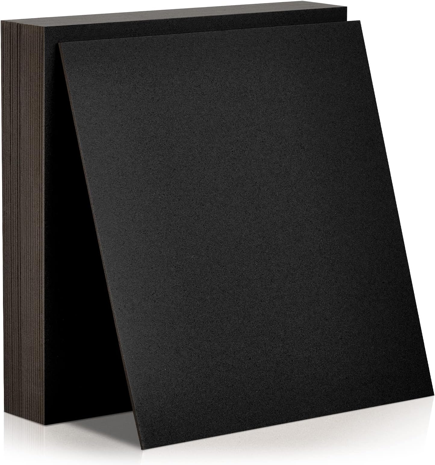20 Pcs Book Board, Binders Board Chipboard Designer Bookboard Kraft Heavy Duty Chipboard Sheets Bookbinding Supplies for Book Binding Cover (Black, 12 x 12 Inch 80PT)