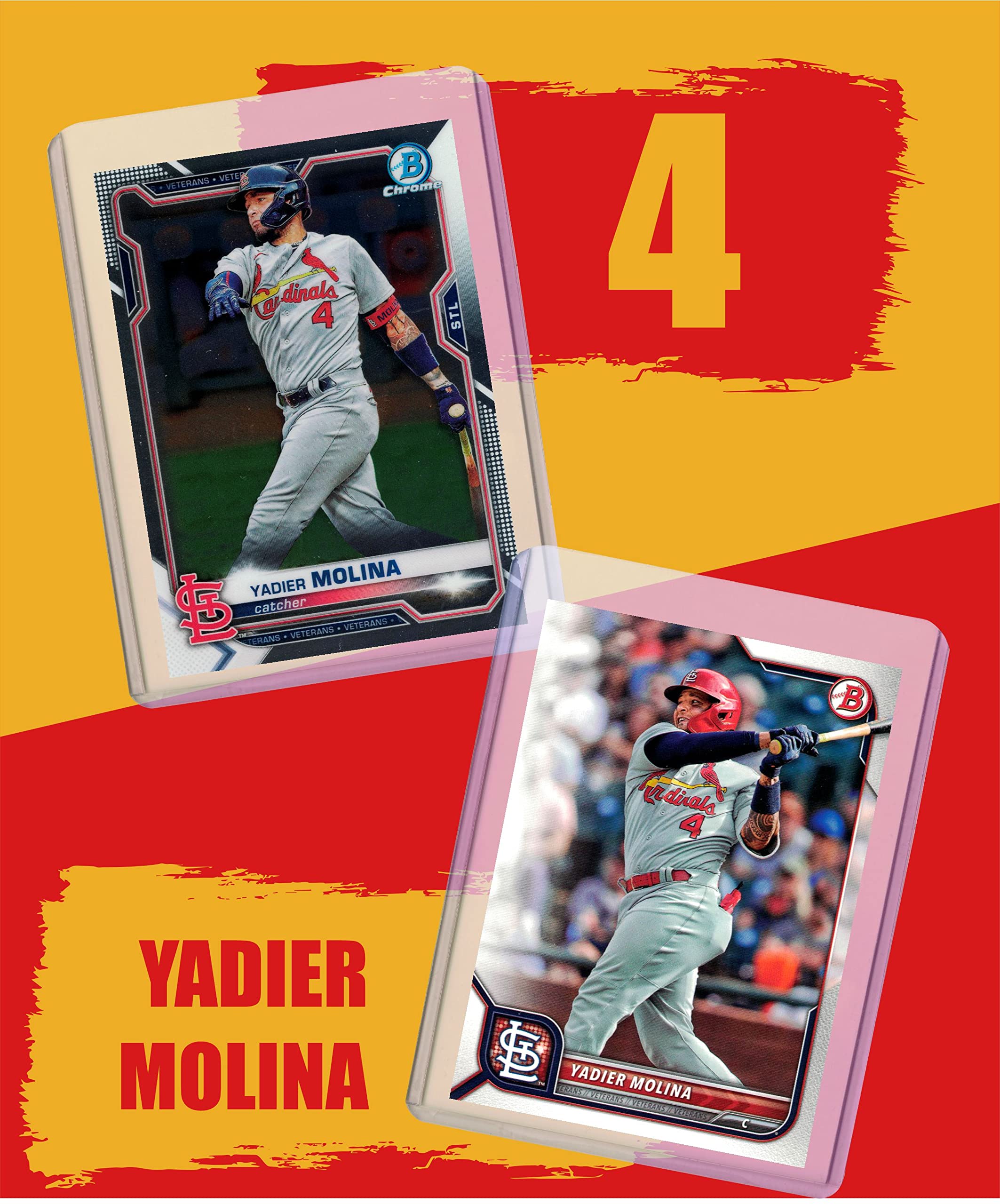 Amazon.com: Yadier Molina Baseball Cards (5) Assorted St. Louis