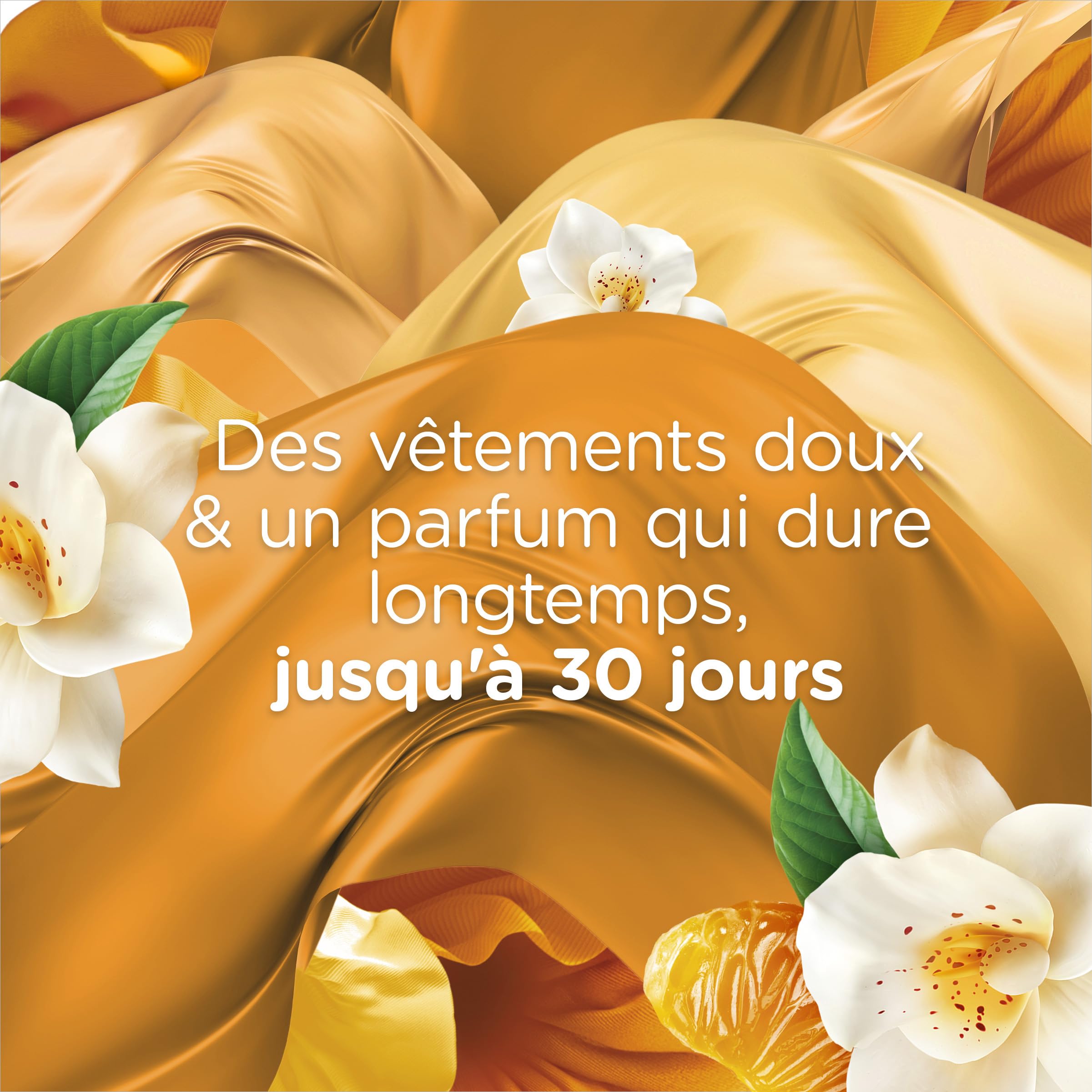 SOUPLINE - Adoucissant Concentré Ultra Emotion - Vanille & Mandarine - Lot de 6 x 1,8L