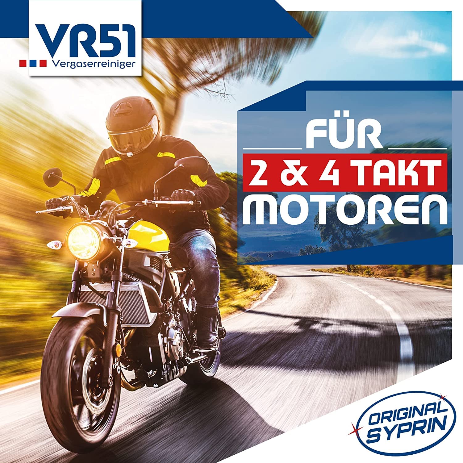 Syprin VR51 - Limpiador de carburador original para motores de gasolina de 2 tiempos, 4 tiempos, 6 unidades | Adecuado para coche y moto I aditivo para la limpieza del carburador aditivo