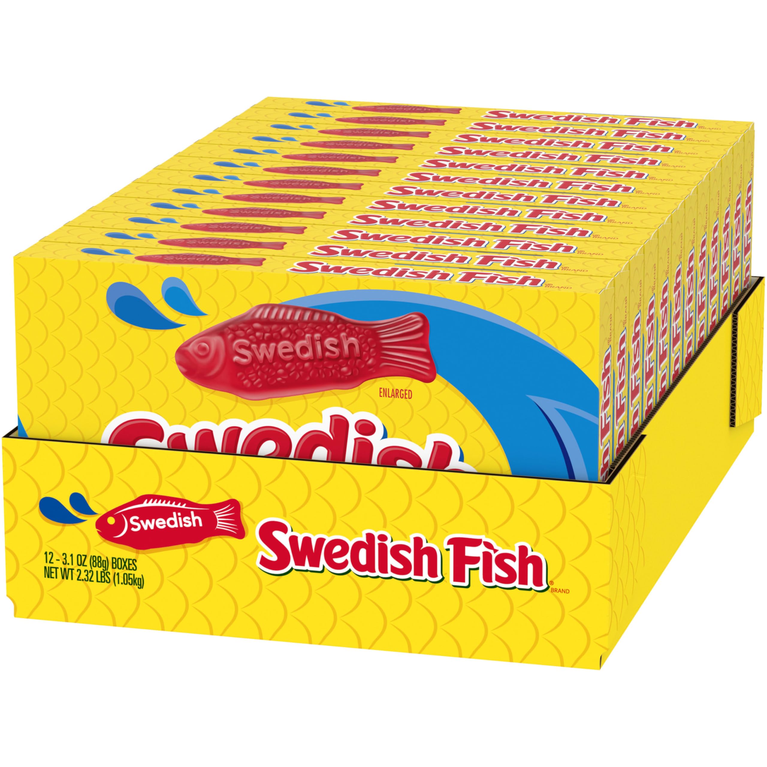 SWEDISH FISH RED CANDIES CARAMELLE GOMMOSE- 87g / 3.1oz