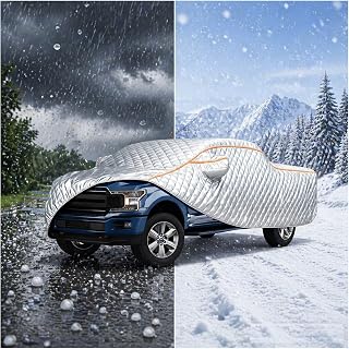Hail Protector Truck Car Cover for Tesla Cybertruck 2023-2026,5-Layers Padded Anti-Hail Full Car Covers,Hail Blanket Outdoor Waterproof Scratchproof Dustproof et401v