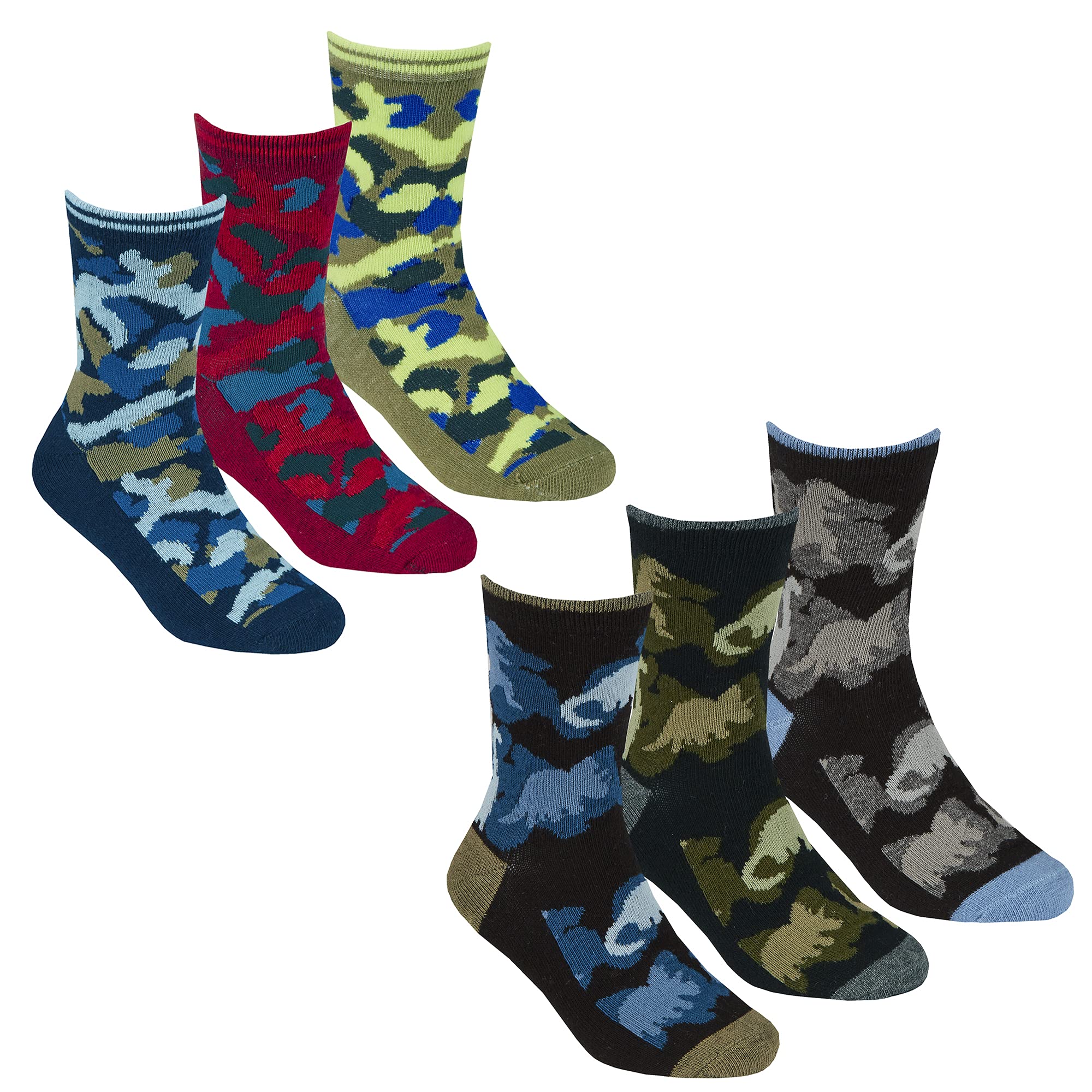 Metzuyan Ltd Boys Novelty Cotton Rich Socks (6, 9 or 18 Pairs Multipack) Football Nautical Monsters