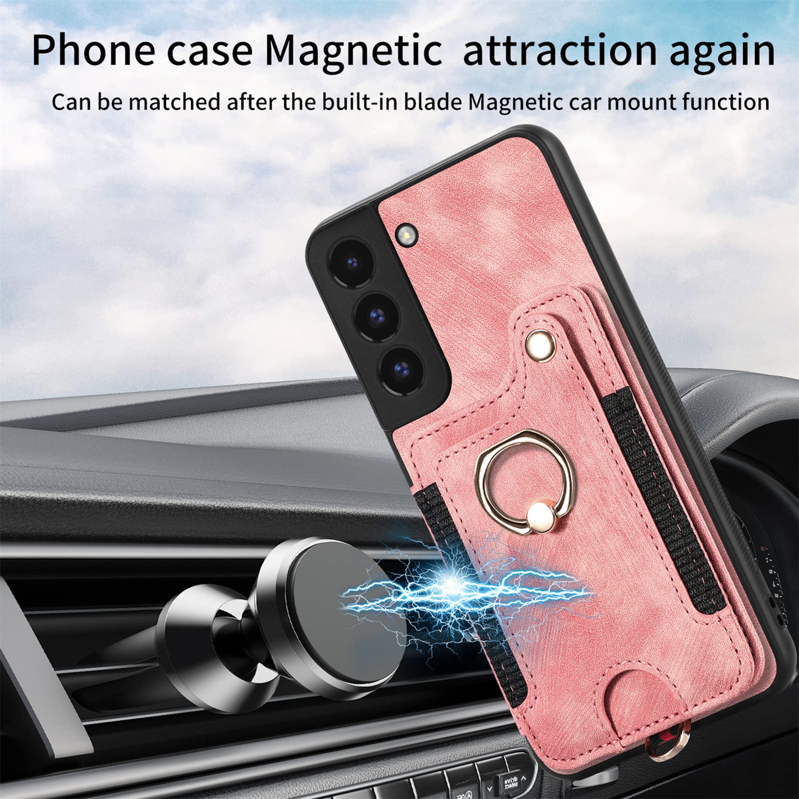 Amazon.com: Phone Case for Samsung Galaxy S22 Plus S22+ 5G Wallet