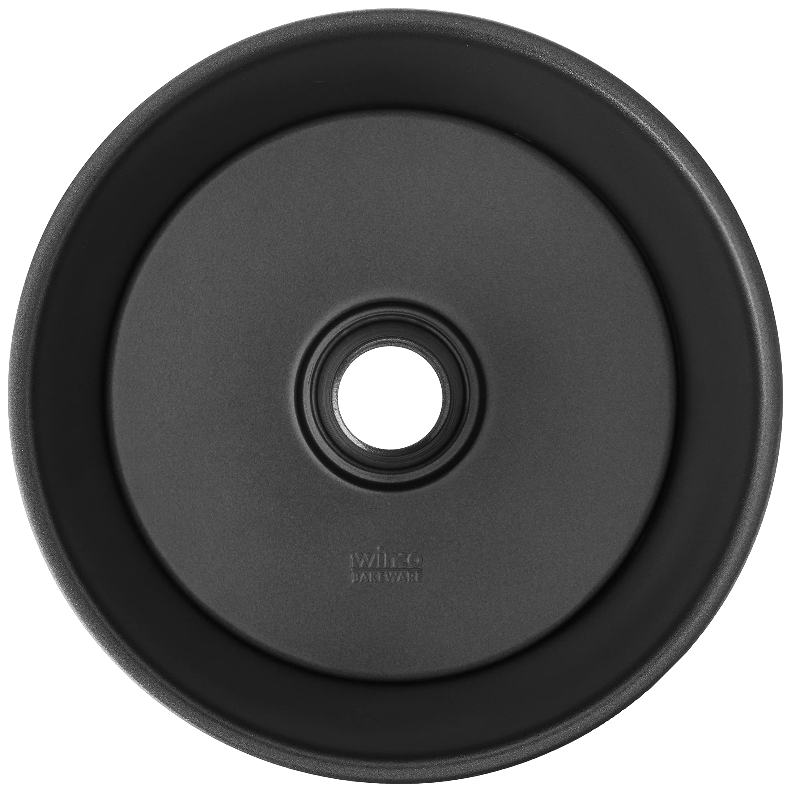 Winco CCP-10A - Molde para tartas (antiadherente, acero al carbono aluminizado, aluminio, negro)