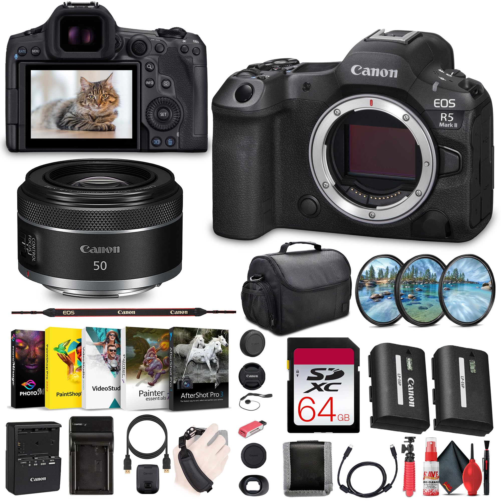 Amazon.com : Canon EOS R5 Mark II Mirrorless Camera, 45MP, Full