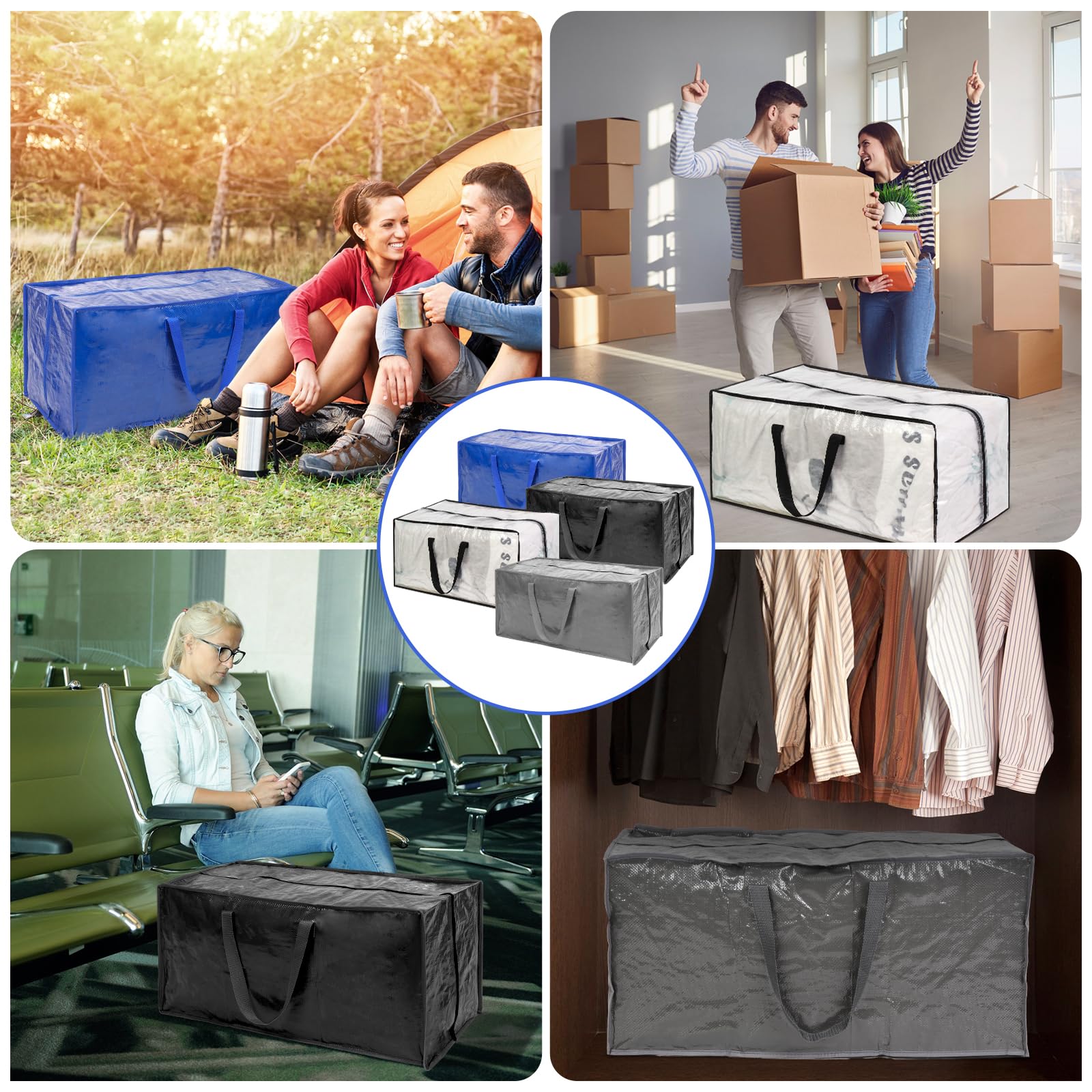 Amazon.com: Blue Moving Bags - 20 Pack Extra Large Heavy Duty