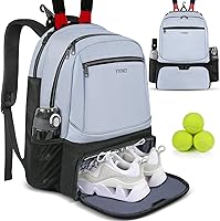 Vista 13 de Ytonet Tennis Bag Tennis Backpack for Women Men 2 Rackets with Insulated Pocket Ventilated Shoe Compartment