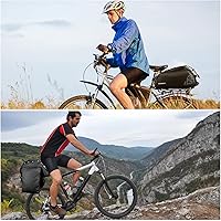 Vista 7 de Bolsa Trasera para Bicicleta, Bolsa de Maletero de Bicicleta de 20L PVC Impermeable para Bicicletas de Carretera y de Montaña, Bolsa Multifuncional