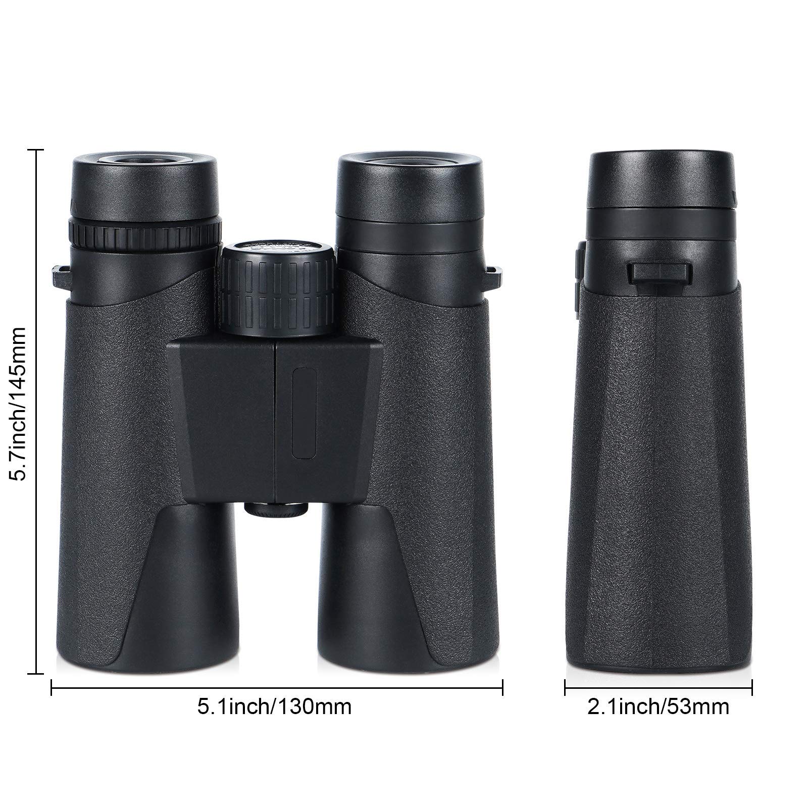 Binocolo 10x42 HD for adulti e bambini, binocolo da caccia impermeabile con obiettivo BAK4 Prism FMC, binocolo portatile e compatto for birdwatching, caccia, concerti, viaggi, regalo for la festa del
