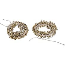 Indian Classical Kathak Ghungroo Pair 16 No. Big Bells Tied with Cotton Cord For Anklet Musical Instrument From India Dance Accessories 100-100