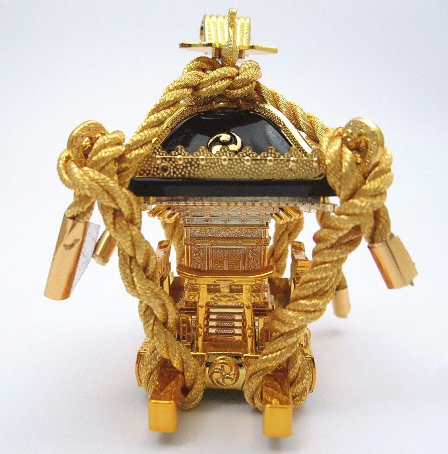 Amazon.co.jp: 飾り ミニ 神輿 黒 (bs201-202-2) 縁起物 インテリア