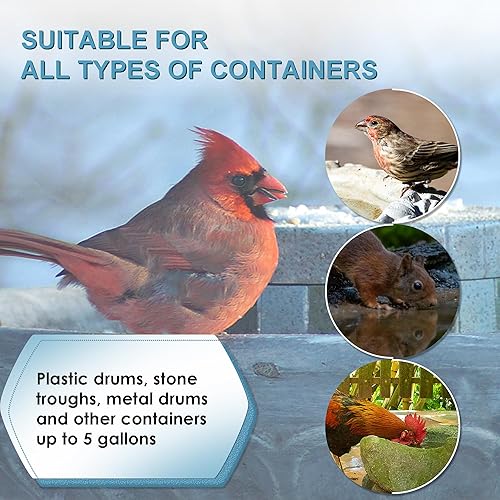 Miniatura 6 de Calentador de agua de pollo de aluminio fundido sumergible de 150 W para calentador de baño de pájaros de invierno con cable de alimentación de 9.8