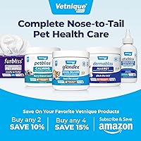 Vista 7 de Toallitas Vetnique Glandex para mascotas, limpieza y desodorización de glándulas anales. Toallitas higiénicas para perros y gatos con vitamina E