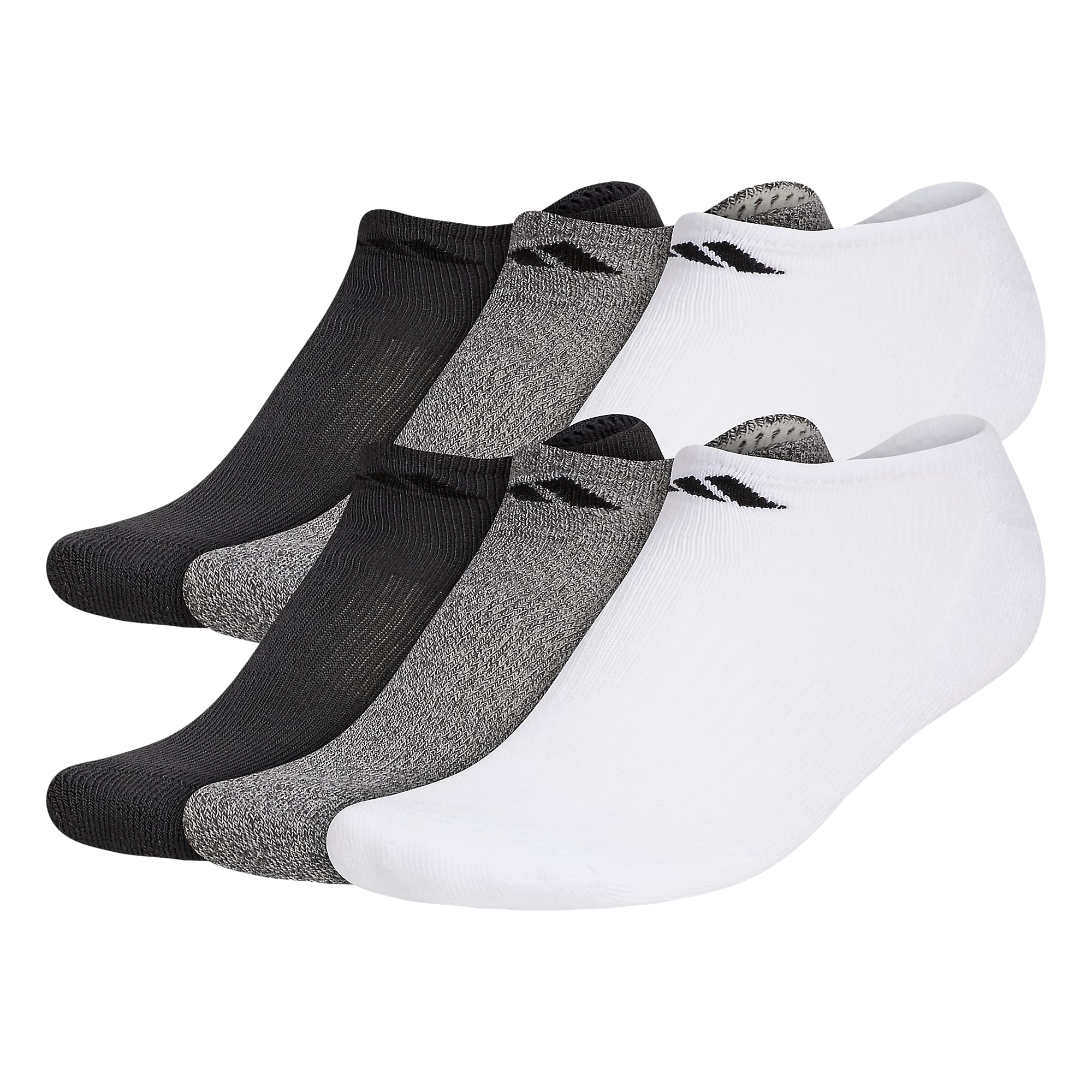 adidas Herren Athletic Cushioned Socks, 6-pack No Show With Arch Support No Show Socke (6er Pack)