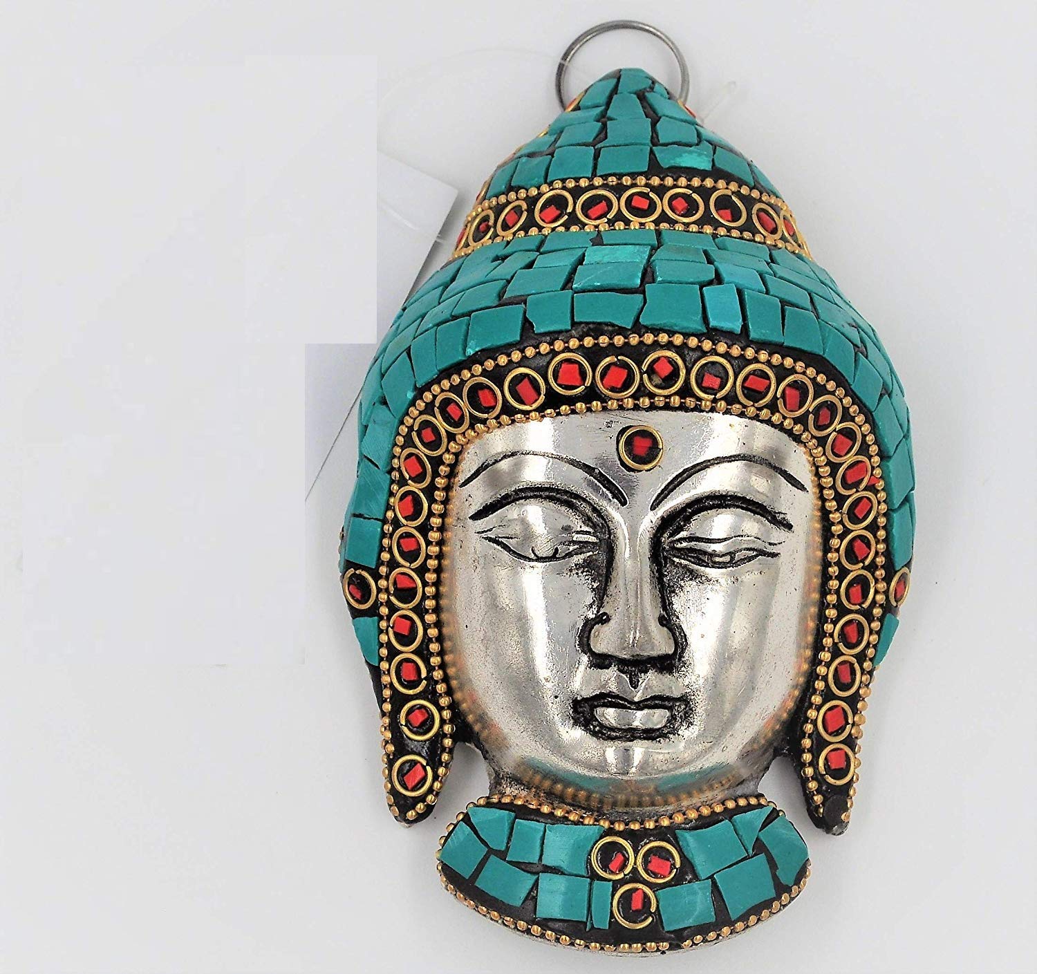 Buy WOWWOW Meditating Lord Buddha Head Metal Idol Sculpture Statue