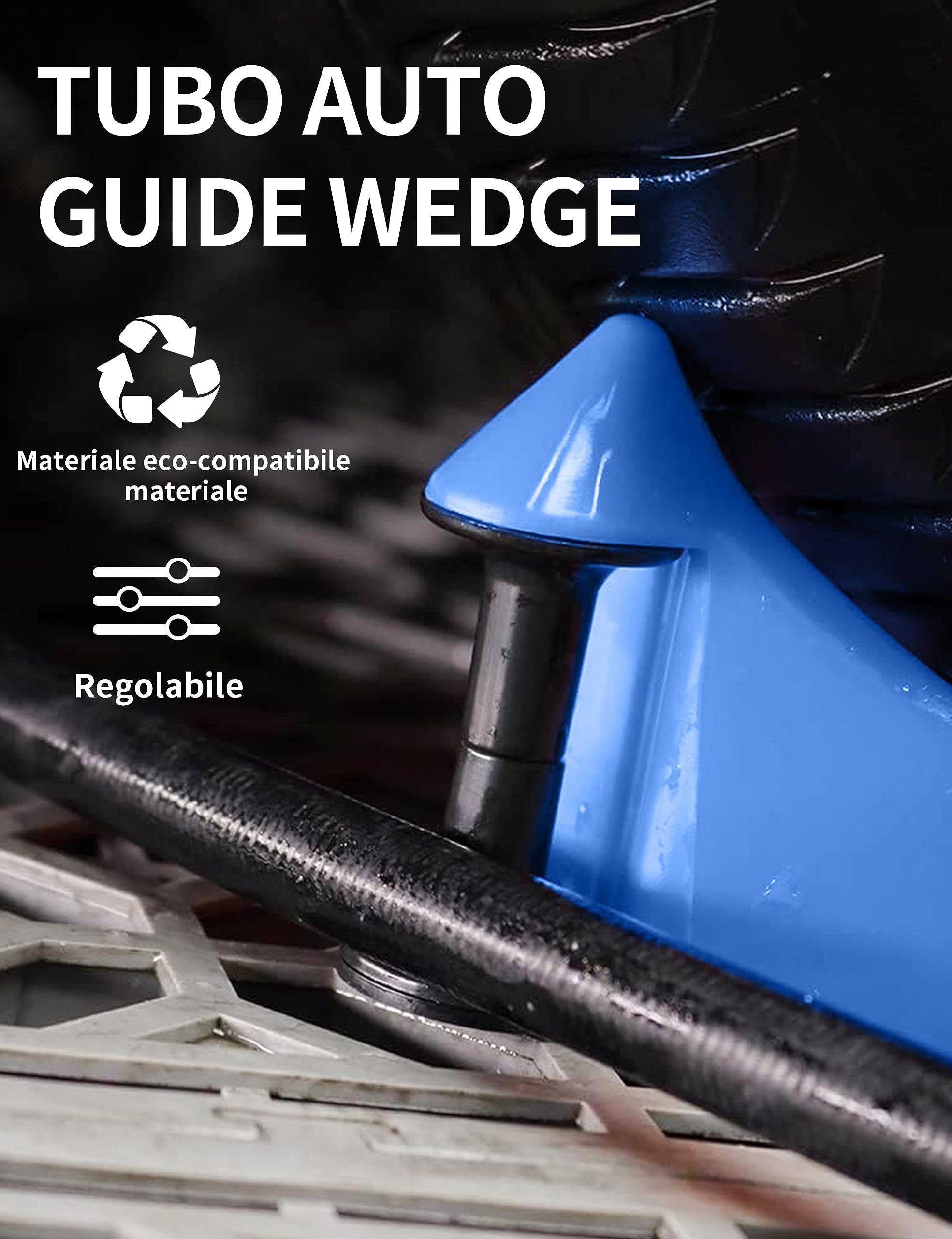 Guide Per Tubi Flessibili SPTA - Set Da 4 Pezzi - Prevengono Inghippi Sotto I Pneumatici Di Auto E Moto