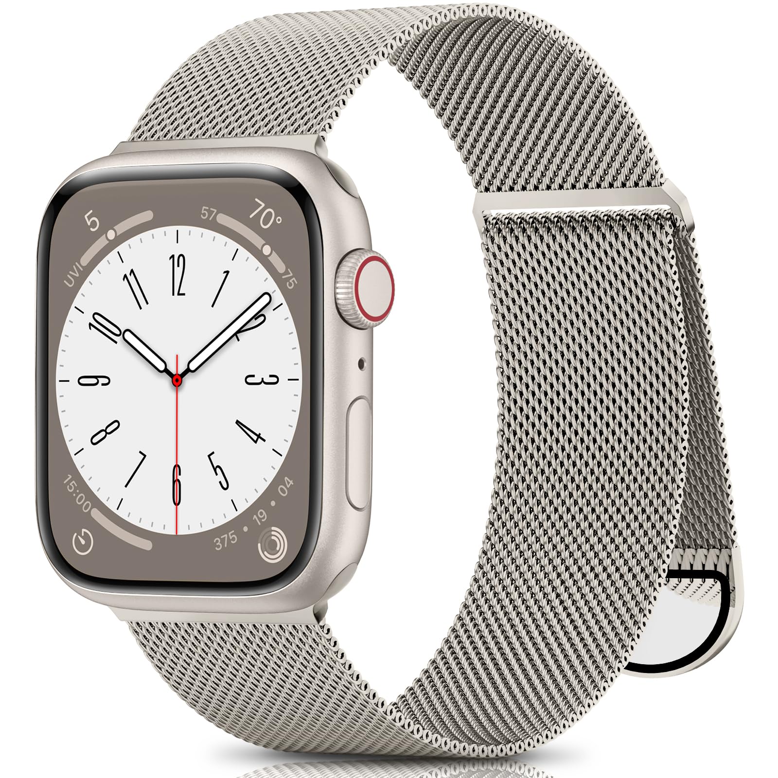 ZALAVER Metal Band Compatible with Apple Watch Bands 38mm 40mm 41mm 42mm 46mm 44mm 45mm 49mm Women Men,Adjustable Magnetic Stainless Steel Mesh Strap for iWatch Ultra/Ultra 2,Series 10 9 8 7 6 5 4 3 2 1 SE