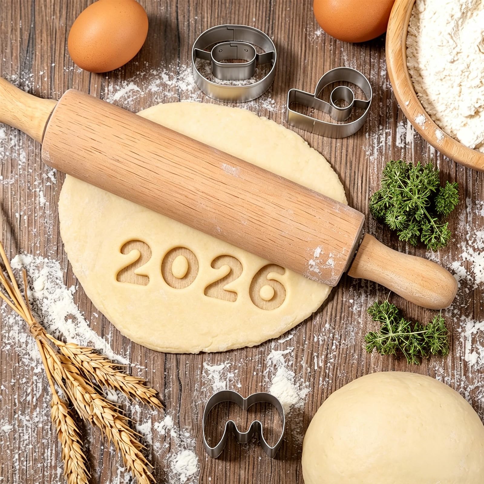 Emportepièces Chiffres 9 Pièces, en Acier Inoxydable avec les Chiffres 0 à 9, Pour Biscuits, Petits Gâteaux et Décoration de Gâteaux - 4