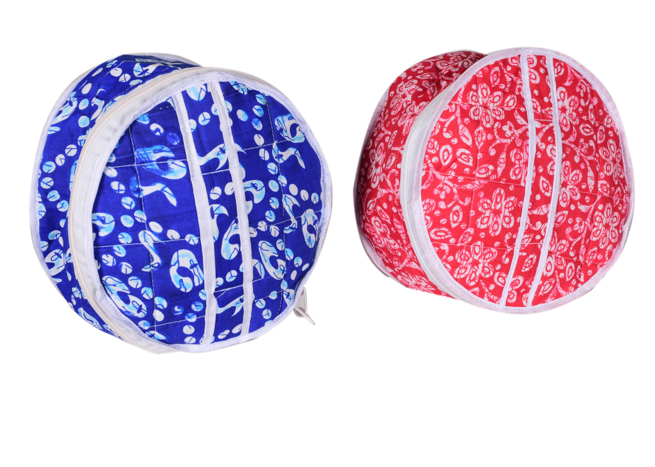 SUNVIKA HOUSERoti Cotton Cloth Casserole Hot Chapati Box Washable with Chain Roti Rumals with Multicolor 100% Pure Cotton Cover Chapati more soft & fresh for long time Combo 1