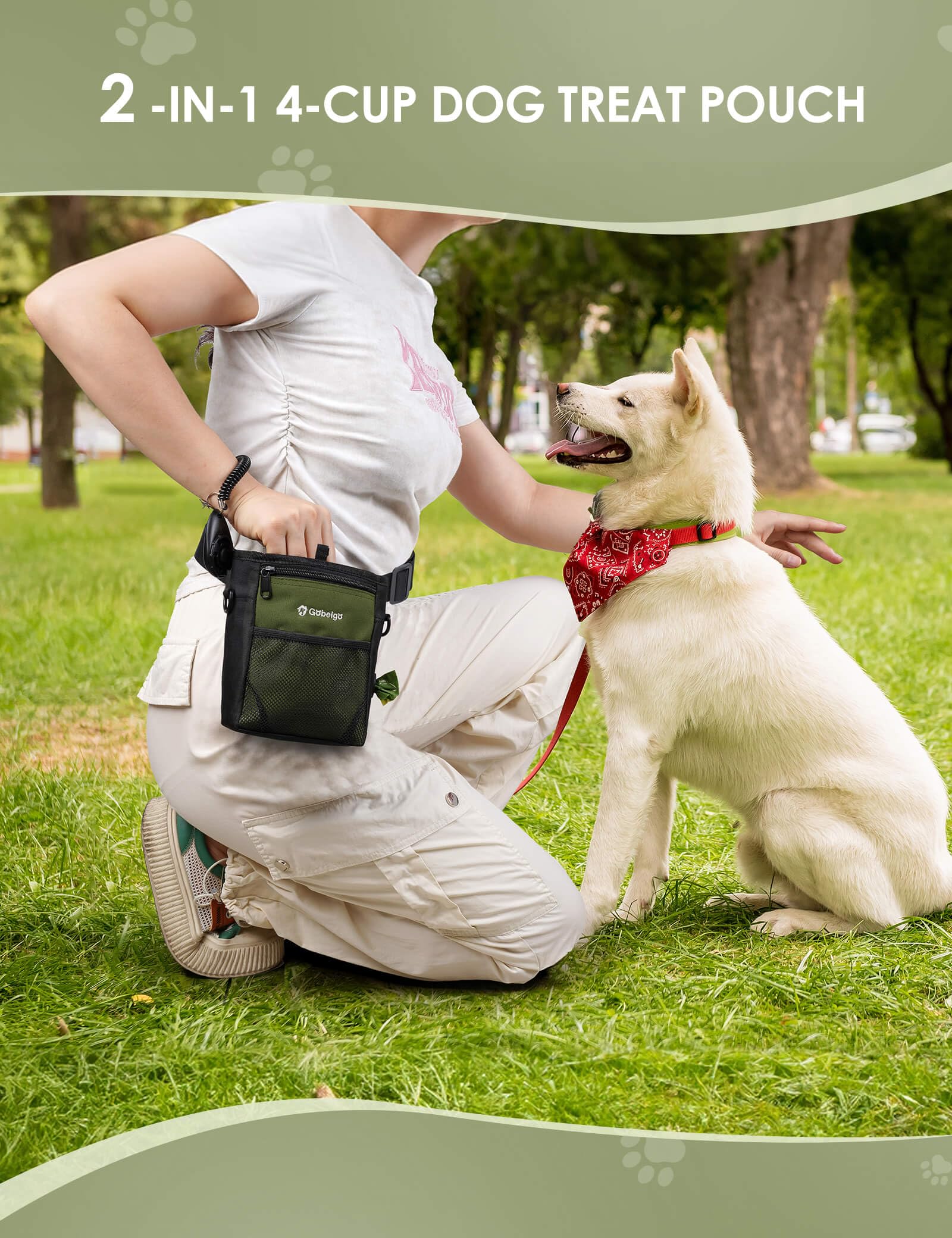 Poop Bag Holders For Leashes Mighty Paw Dog Treat Pouch Pet
