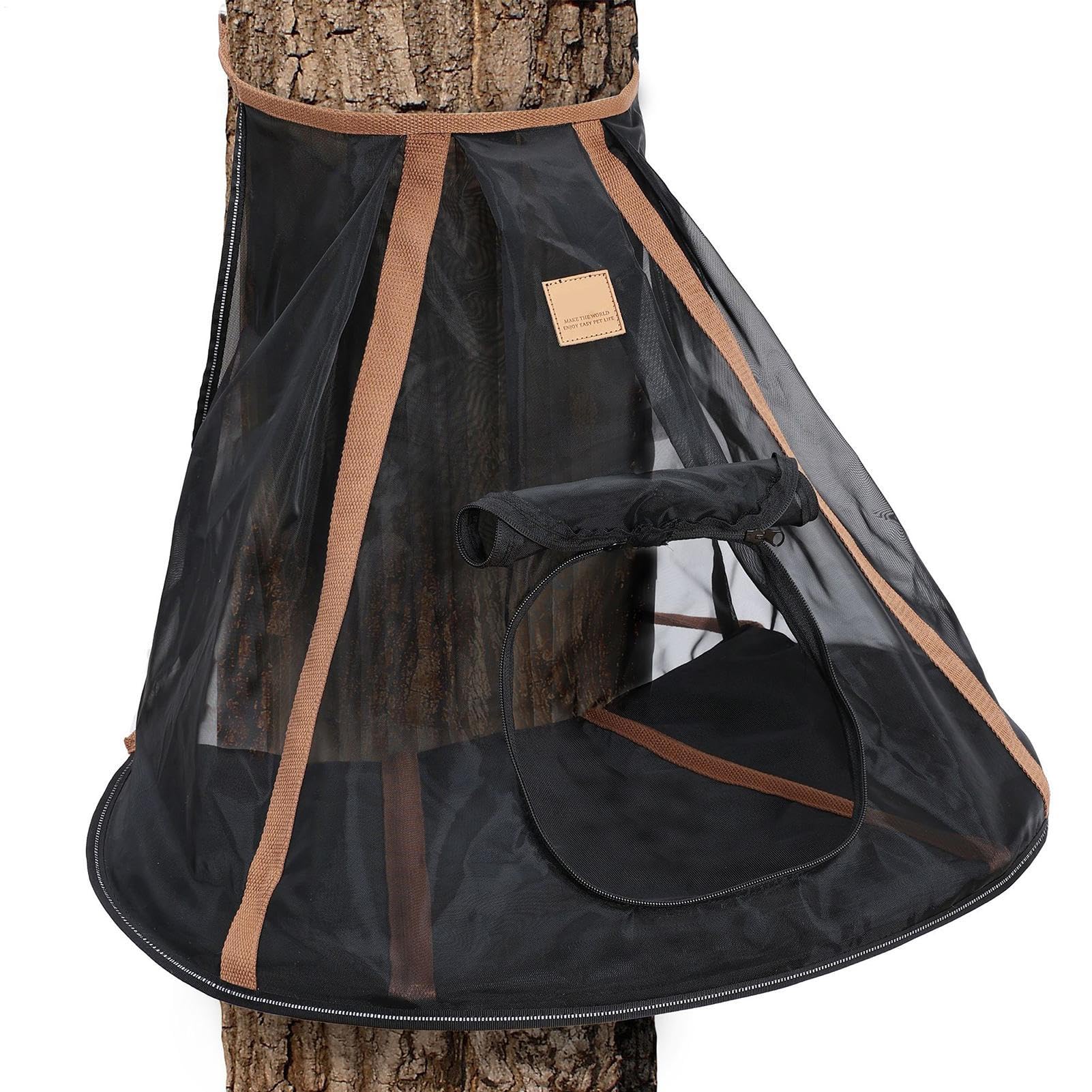 Hamac pour Chat - en Nylon PP | Lit pour Chat Suspendu, Design Respirant avec Fermeture éclair | Hamac pour Animaux de Compagnie pour fenêtres et coffres de Voiture de Plus de 48 cm Qui