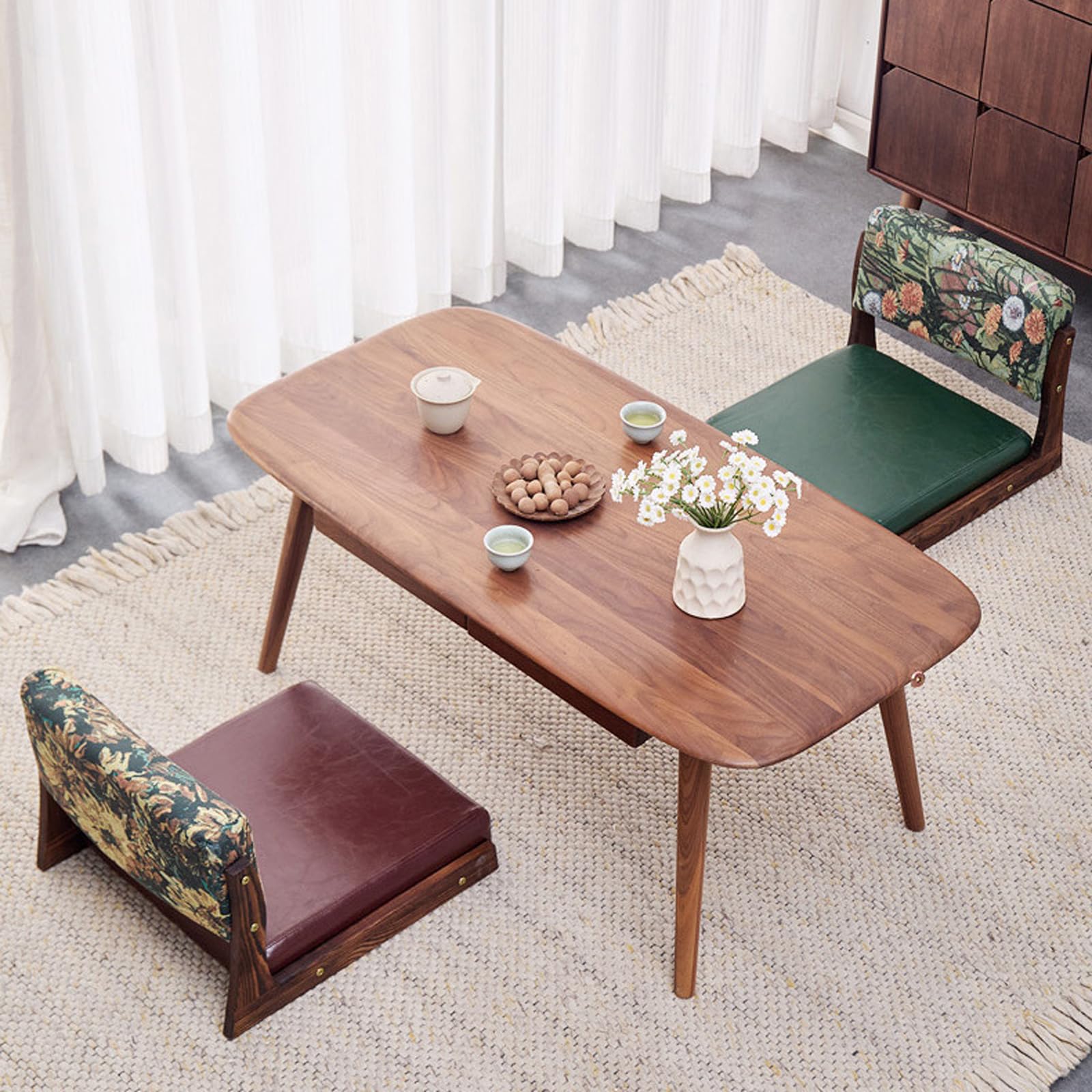 Chaise De Sol Tatami,Siège De Sol De Chaise De Salon,Tatami inclinable Chaise de Plancher,Chaise de Sol Japonaise multifonctionnelle,Chaise de Sol de méditation,pour Balcon,Salon,Chambre