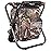 Kikerike Backpack Stool Cooler Chair Heavy Duty 300 LBS Max Load Portable Lightweight Stool Backpack Folding Fishing Cooler Seat for Camping Hunting Fishing - Woodland