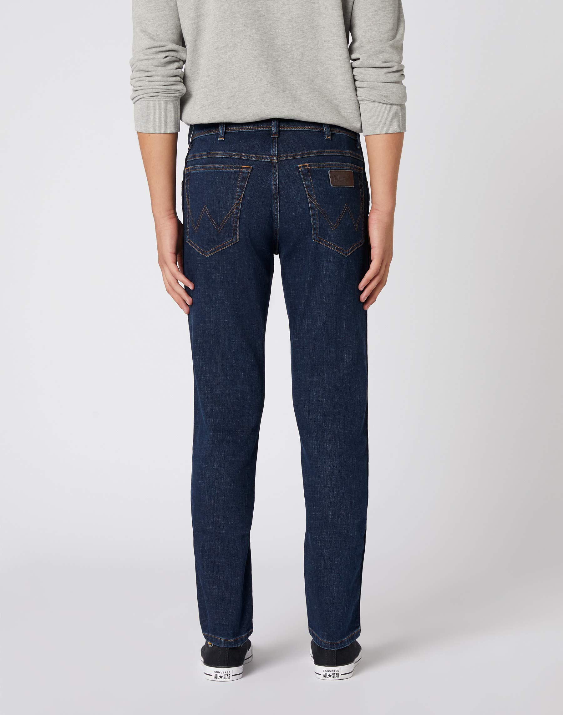 Wrangler Herren Jeans Texas Slim - Blau - Silkway W29-W50 Stretch Baumwolle
