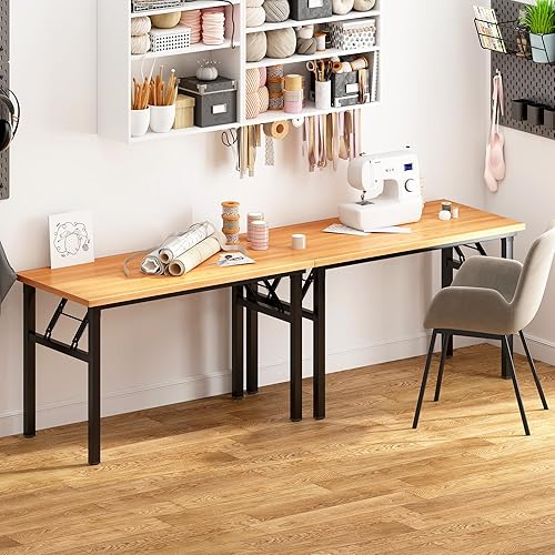 Miniatura 7 de Need AC5BB12060 - Escritorio plegable, resistente y robusto para computadora, espacio de estudio, oficina en casa o espacio de costura, no requiere