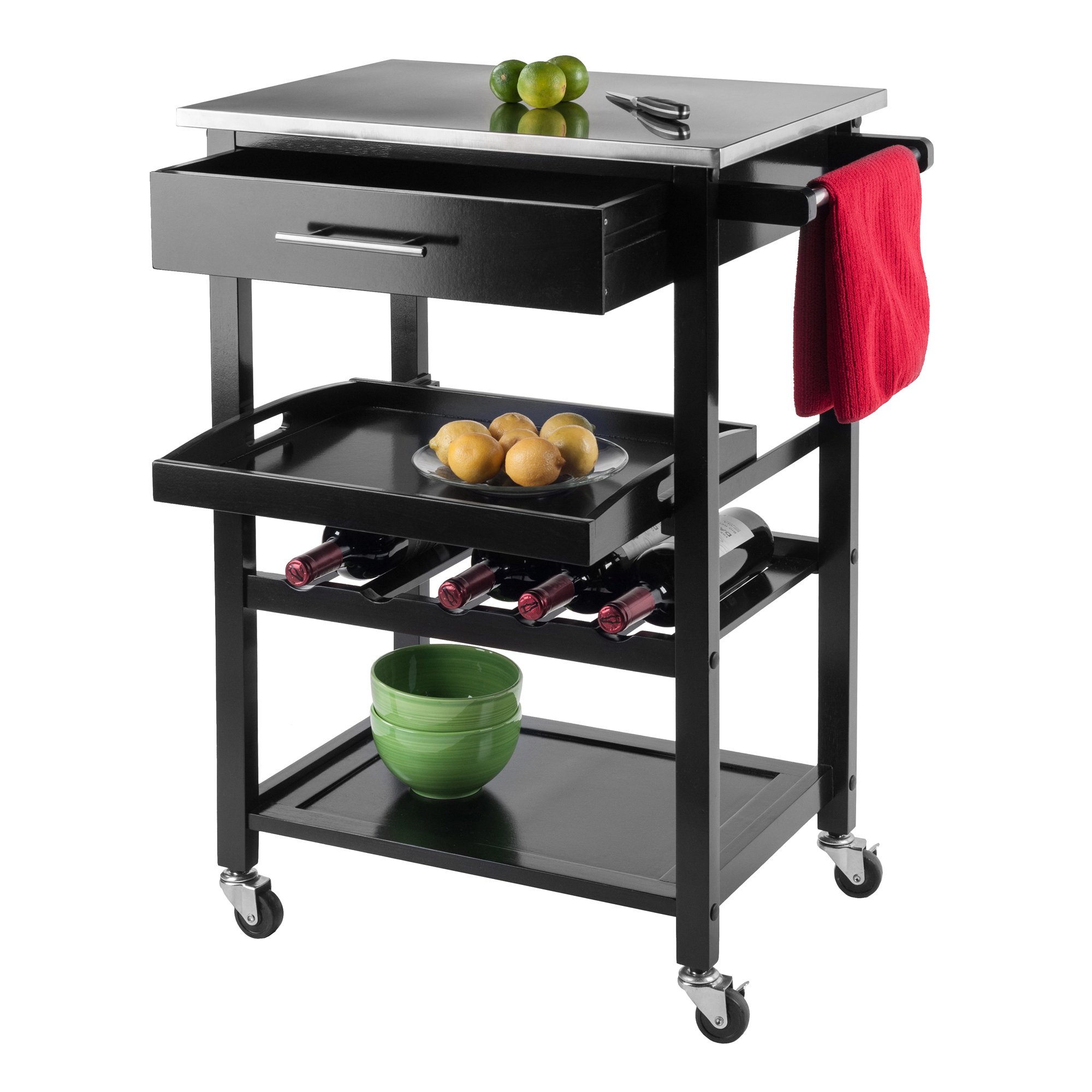 Winsome Wood Stainless Steel Anthony Carrello da Cucina