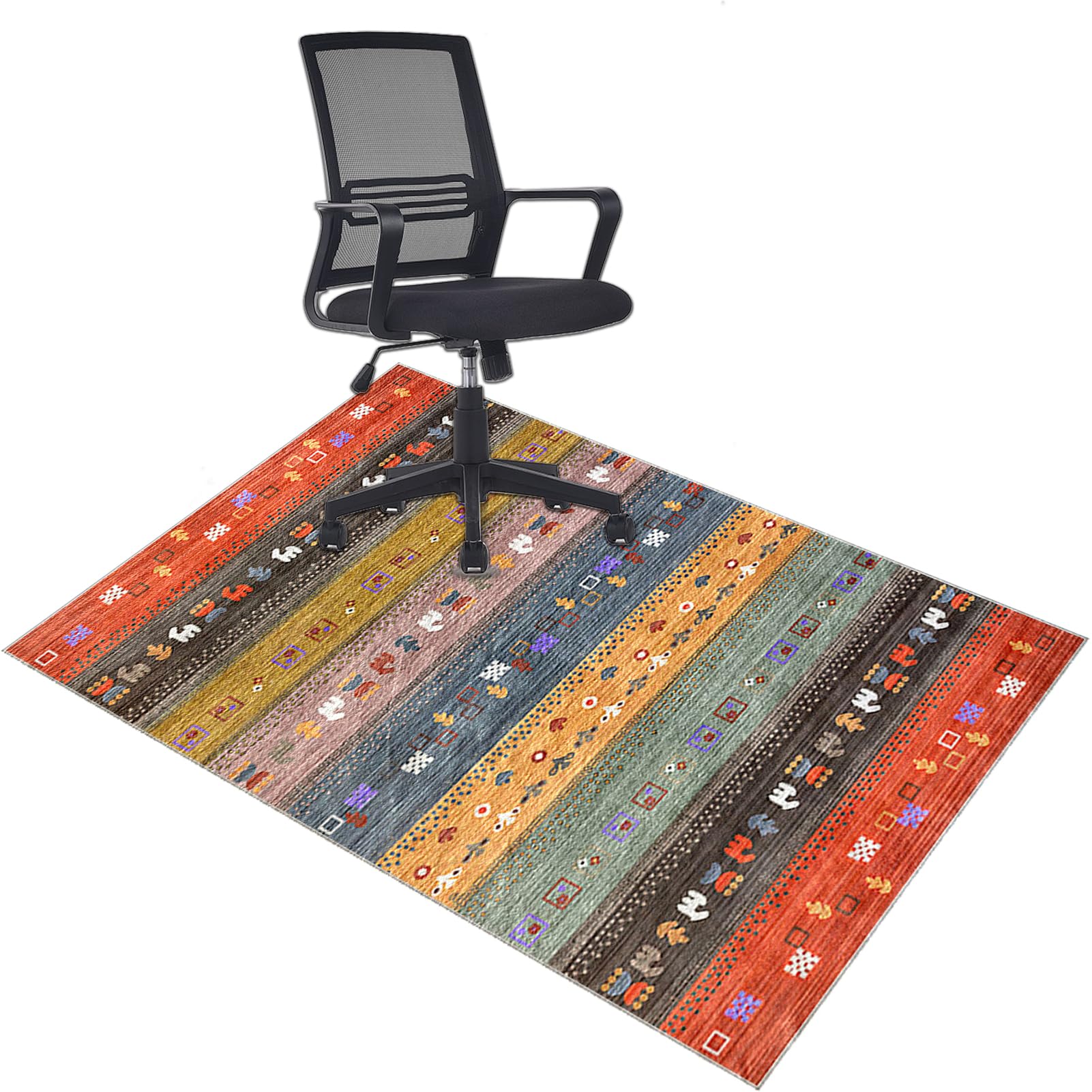 Heavy Duty Office Chair Mats for Carpeted and Hardwood Floor Low pile Chair Mat Soft and Comfortable Carpet Protectors Chair Mat Anti Slip Computer Desk Chair Mat Floor Gaming Chair Mat 120 x 140 cm