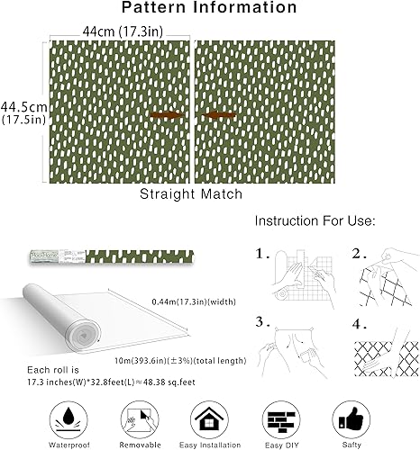 Vista 41 de HAOKHOME Papel tapiz para despegar y pegar, diseño de puntos modernos y bohemios, extraíble, para baño, color caramelo/blanco, papel de contacto