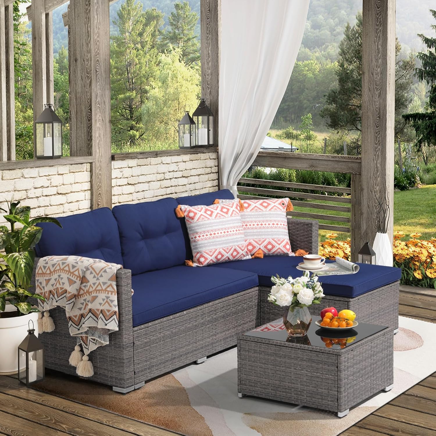 Small Sectional Outdoor Patio Furniture Set with Liberia Ubuy