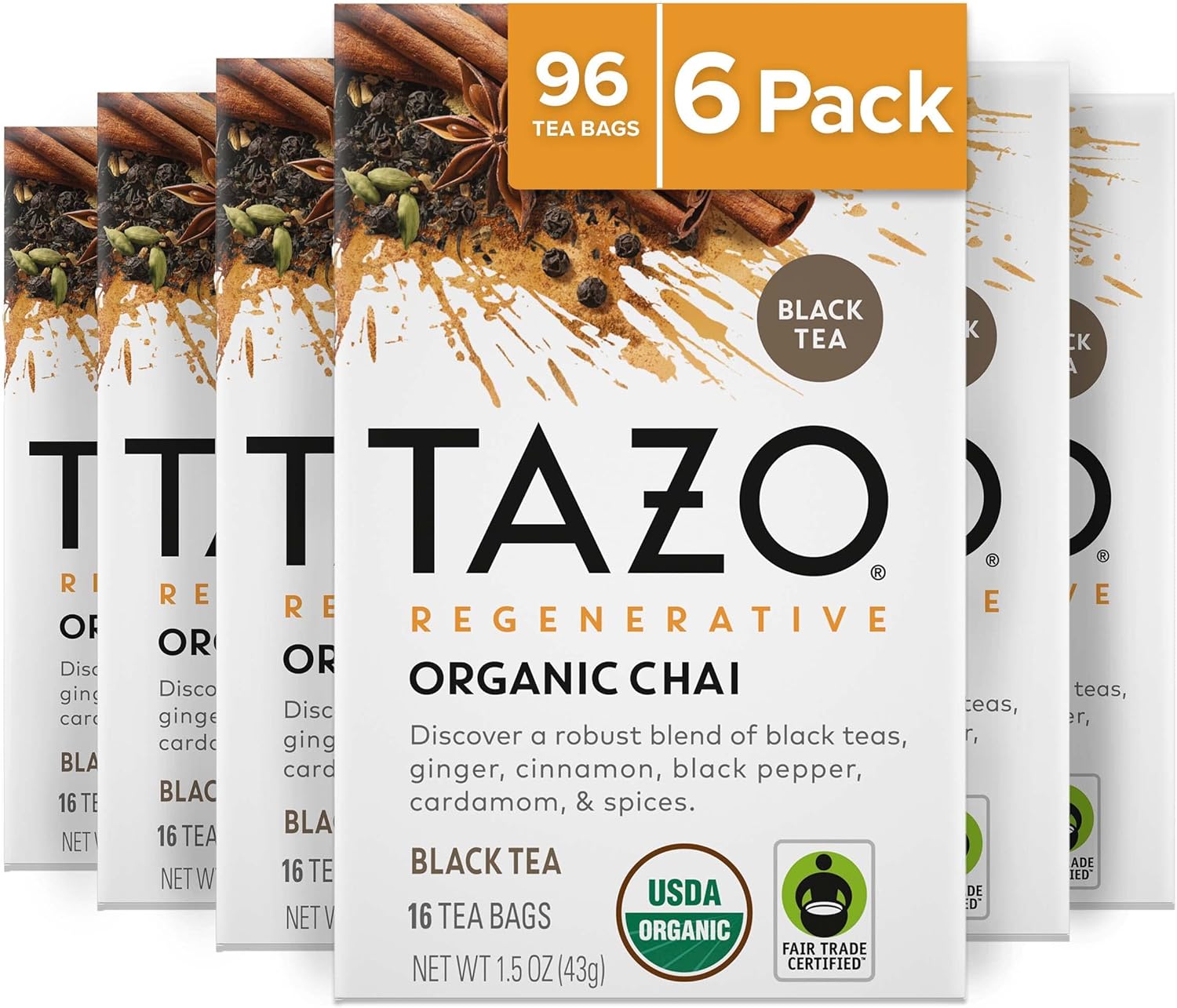 TAZO Regenerative Organic Chai Black Tea Bags – Bulk Pack
