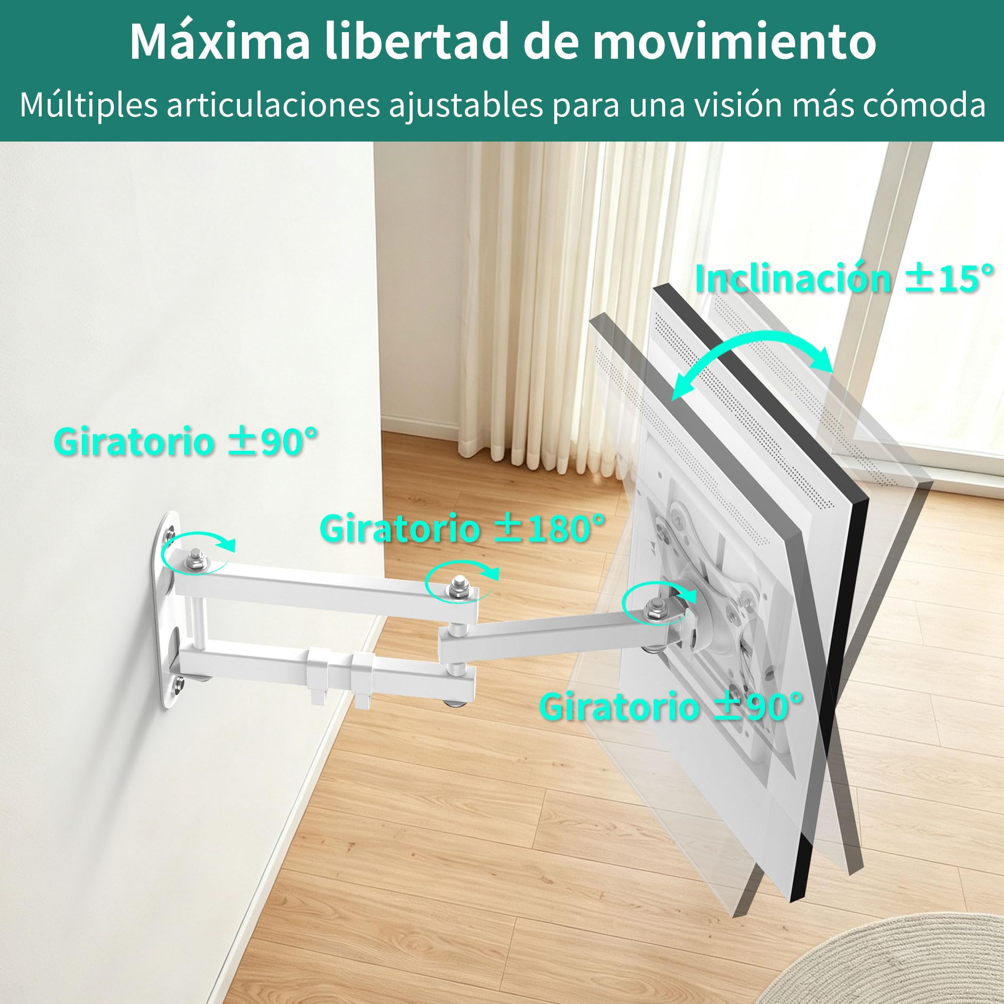 HomeMount Soporte de Pared para Show 15/21, Pantallas de 10–32"