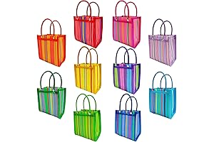 Authentic Mexican Mini Mercado Favor Bags - 10-Pack