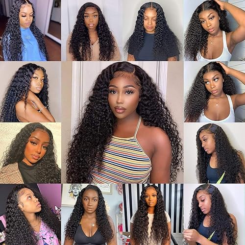 Miniatura 2 de Extensiones de cabello humano rizado rizado de color natural de 26, 28, 30 pulgadas, doble trama, cabello virgen brasileño, paquetes húmedos y