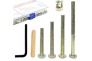 Pro Crib Screws Fasteners Hardware Replacement Kit (50Pcs M6x40/50/60/80mm)