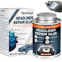 Headliner Repair Glue - Car Headliner Adhesive with Brush, Upholstery Glue for Cars, Headliner Repair Kit, Car Roof Liner Fabric Adhesive Ideal for Automotive interiors, Leather 3.53, Fluid Ounces