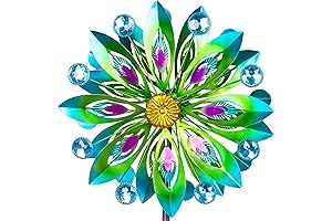 53 Inch Double Kinetic Wind Spinner for Yard and Garden