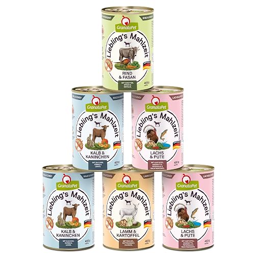 GranataPet Liebling's Mahlzeit Pack 3 de Prueba de alimento húmedo para Perros, alimento Completo sin Cereales