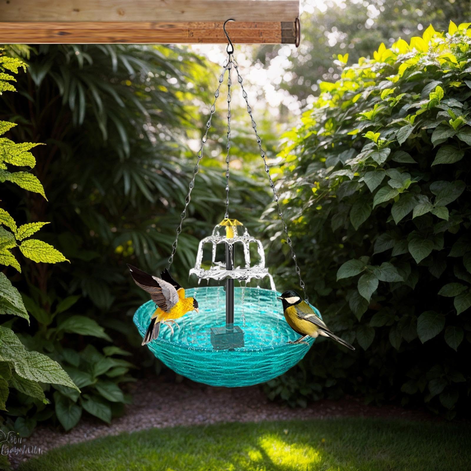 Combo Mangiatoia Bagno Vasca Mangiatoia Per Volatili Da Giardino