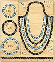 Vista 15 de Petoysoso Tableros de cuentas para la fabricación de joyas, tablero de cuentas de bambú para pulseras de joyería, tablero de cuentas de pulsera