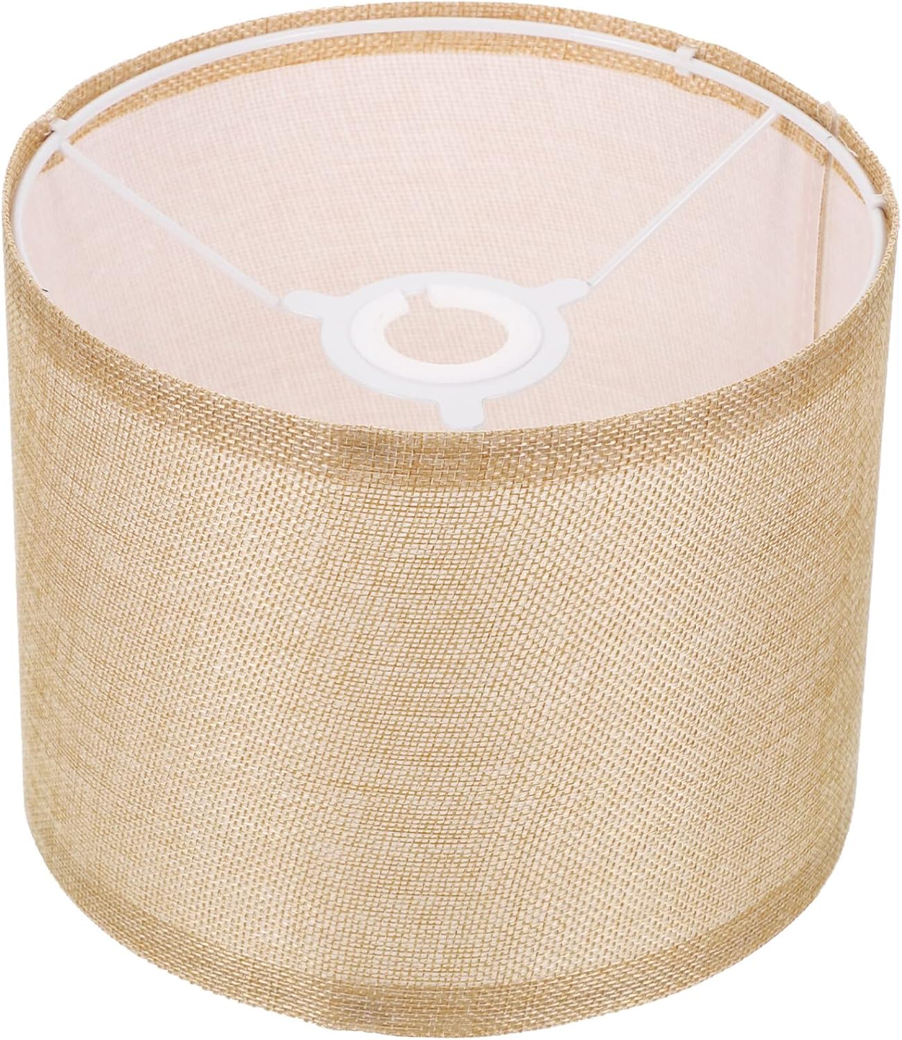 MAGICLULU 1Pcs Linen Lampshade Covers Cylindrical Linen Fabric Lamp Shade Natural Linen Lamp Shades Set for Table Floor Lamp