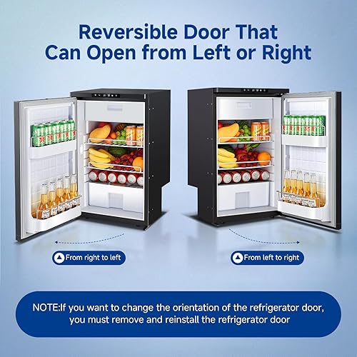 Miniatura 5 de BODEGA COOLER - Refrigerador de 12 voltios, control de aplicación de refrigerador RV de 83 L, refrigerador y congelador de RV, enfriador de