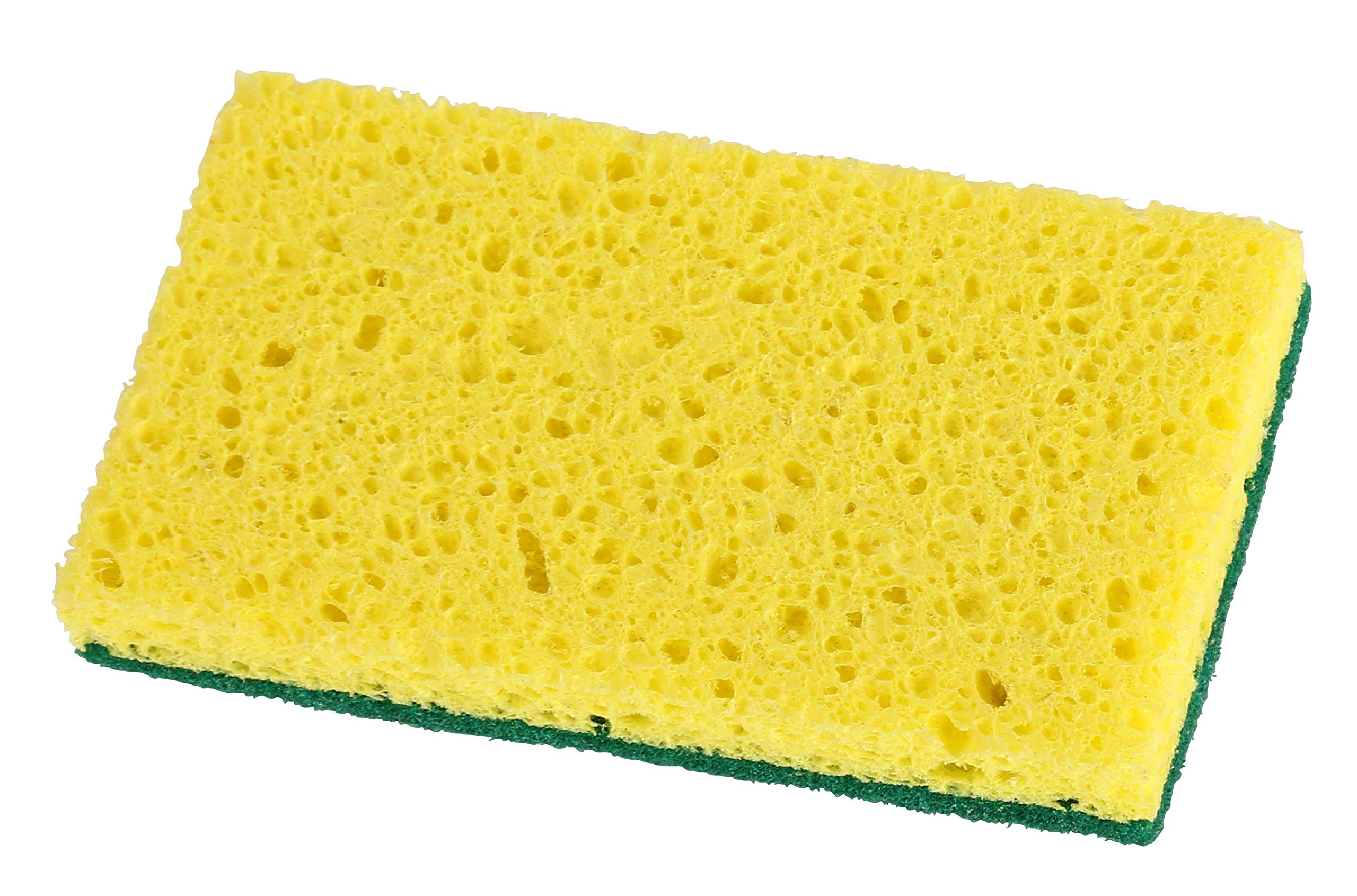 Esponja para fregar resistente con almohadilla para fregar, fregadero, olla y sartén de celulosa, esponja para fregar, no se raya. (4.5 pulgadas 3 unidades)