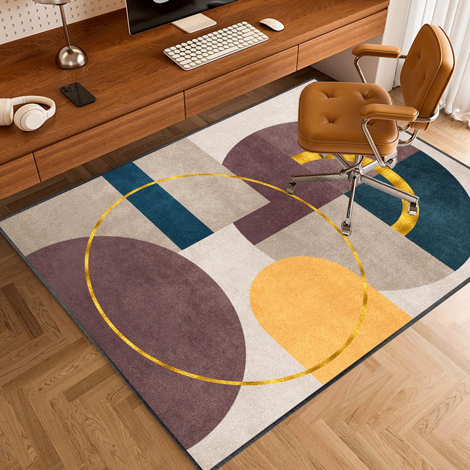 Tappetino Per Sedia Da Ufficio - 90x120 Cm, Antiscivolo E Protettivo Per Pavimenti - Foto 4