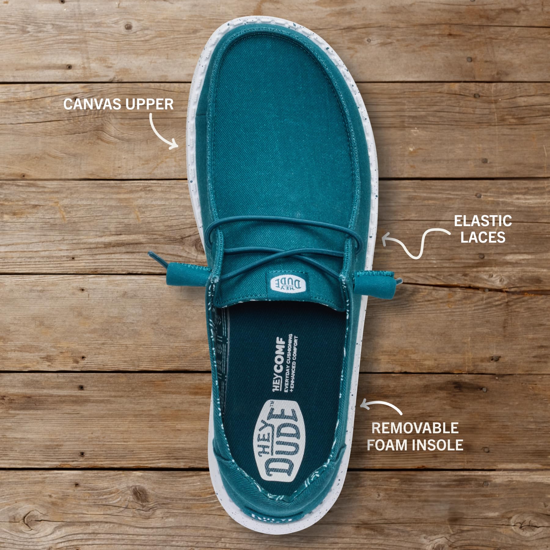 Heydude Wendy Damen-Schlupfschuhe aus Stretch-Leinen – Bild 2